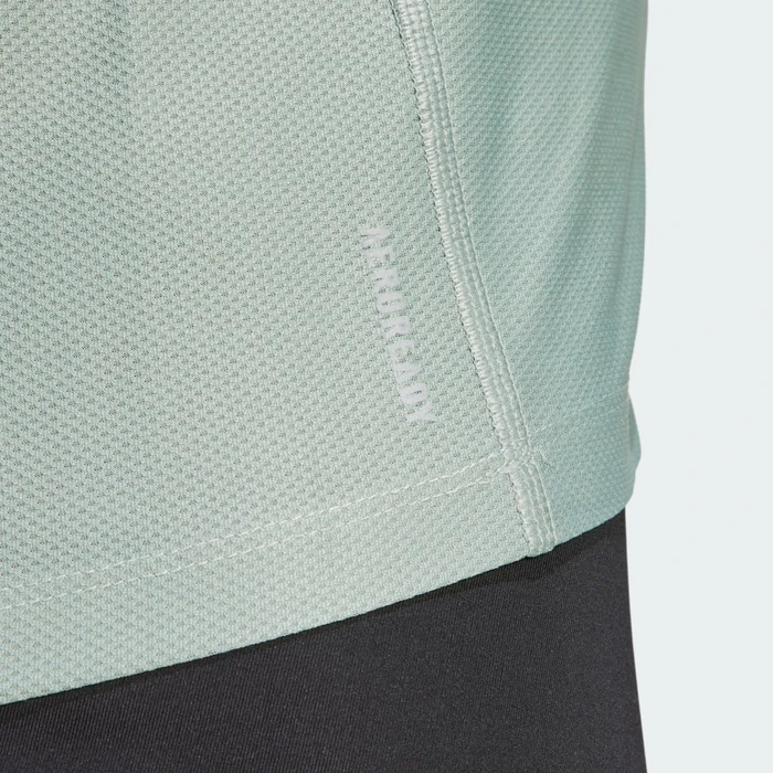 adidas Own The Run Laufshirt kurzarm silver green (Damen)