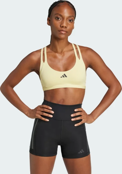 adidas Aeroimpact Luxe Training Light-Support Sport-BH powder yellow (Damen)