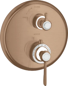 Hansgrohe Axor Montreux Thermostat Unterputz mit Hebelgriff und Absperrventil brushed red gold