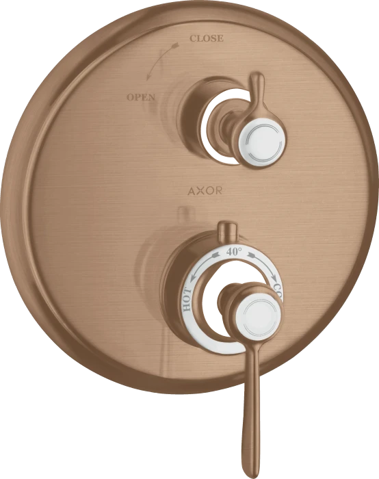 Hansgrohe Axor Montreux Thermostat Unterputz mit Hebelgriff und Absperrventil brushed red gold