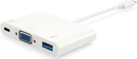 Equip USB-C auf VGA, USB-Hub, Videoadapter, USB-C 3.0 [Stecker] (133462)