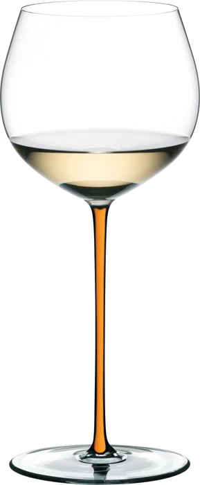 Riedel Fatto A Mano Oaked Chardonnay Weißweinglas orange