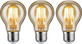 Paulmann Filament LED Birne E27 6.5W/825 gold, 3 Stück