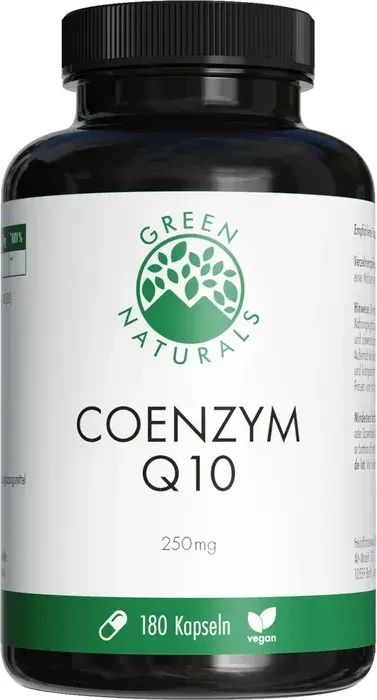 Green Naturals Coenzym Q10 Vegan Kapseln, 180 Stück