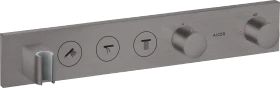 Hansgrohe AXOR ShowerSolutions Thermostatmodul Select 530/90 Unterputz für 3 Verbraucher brushed black chrome