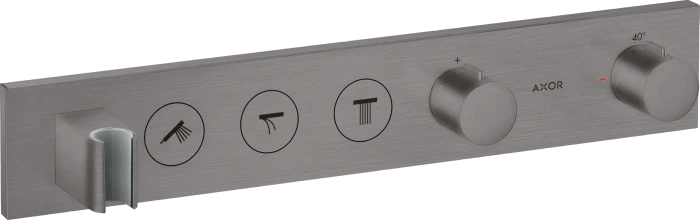 Hansgrohe AXOR ShowerSolutions Thermostatmodul Select 530/90 Unterputz für 3 Verbraucher brushed black chrome