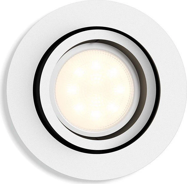 Philips Hue White Ambiance Milliskin Einbauleuchte rund weiß
