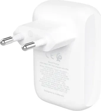 Belkin BoostCharge Ladegerät mit zwei Anschlüssen (42W) weiß