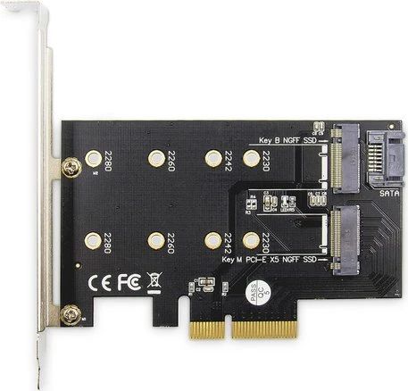 Digitus M.2 NGFF / NVMe SSD PCI Express 3.0 x4 Add-On Card