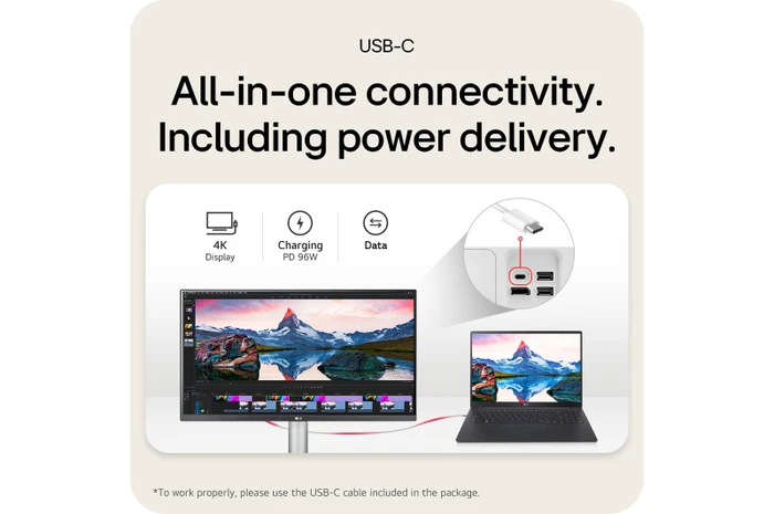 LG 27UP850K-W, 27"