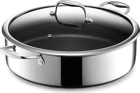 HexClad Hybrid Schmorpfanne mit Deckel 32cm 6.6l