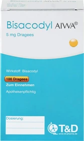 Bisacodyl AIWA 5mg Dragees, 100 Stück