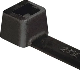 HellermannTyton Kabelbinder innenverzahnt, 4.6mm, 200mm, schwarz, 100 Stück