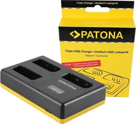 Patona USB Triple Ladegerät f. Nikon EN-EL14