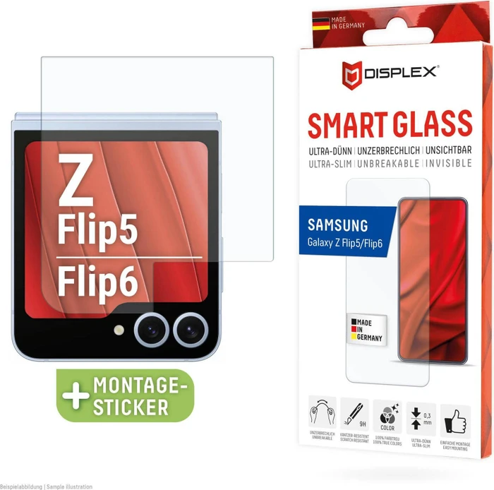 Displex Smart Glass für Samsung Galaxy Z Flip5/Z Flip6