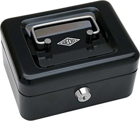Wedo Größe 1 Geldkassette, schwarz, Schlüsselschloss