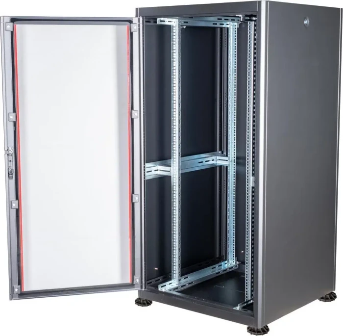 Roline / Secomp Basic 19" Netzwerkschrank 32HE, montiert, Glastür, IP20, RAL 9005, 600mm tief