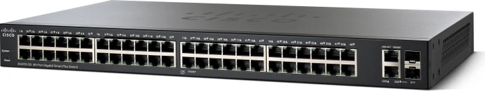 Cisco SG220 Rackmount Gigabit Smart Switch, 48x RJ-45, 2x RJ-45/SFP
