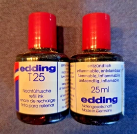 edding T25 Permanentmarker Tintenflasche blau, 30ml