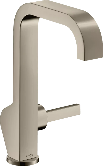 Hansgrohe Axor Citterio Waschtischmischer 190 mit Pingriff und Ablaufgarnitur polished nickel