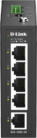 D-Link DIS-100E Industrial Railmount Switch, 5x RJ-45 (DIS-100E-05)