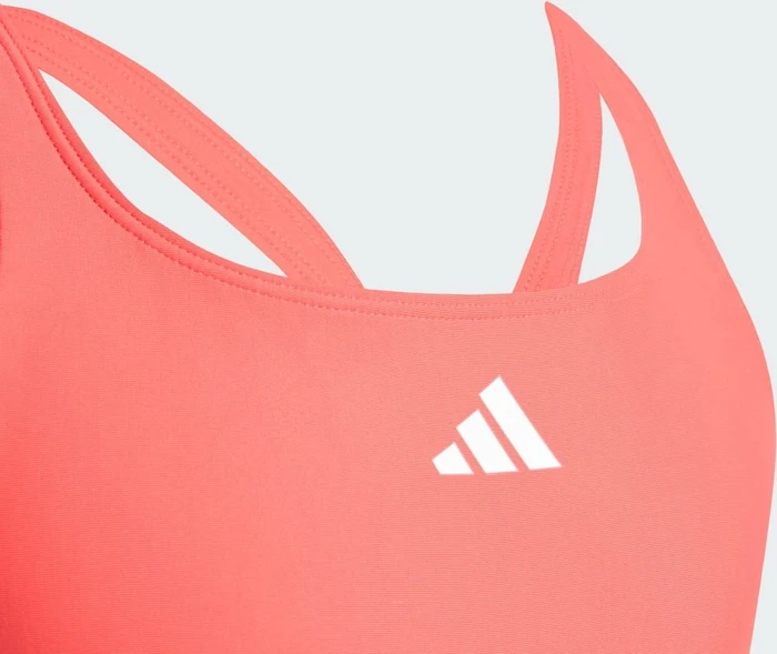 adidas 3-Streifen C-Back Badeanzug semi lucid red/white (Junior)