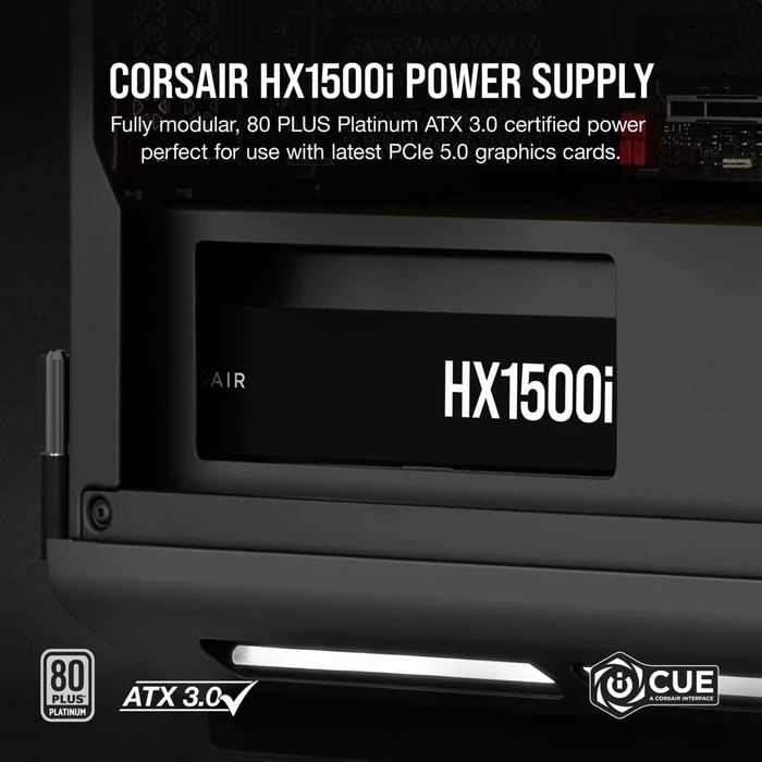 Corsair HXi Series 2023 HX1500i 1500W, ATX 3.1