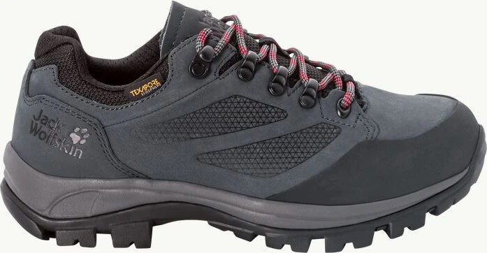 Jack Wolfskin Rebellion Texapore Low grau/rot (Damen)