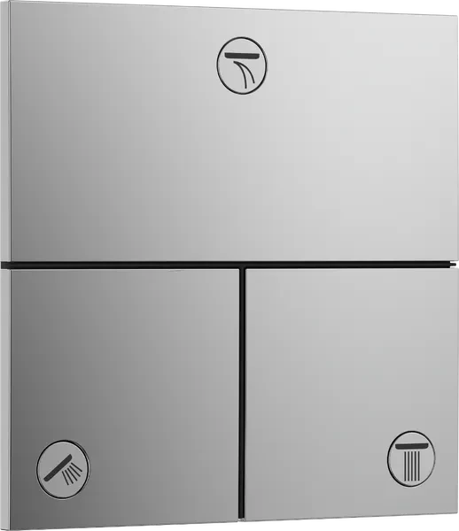 Hansgrohe ShowerSelect Comfort E Thermostat Unterputz für 3 Verbraucher chrom