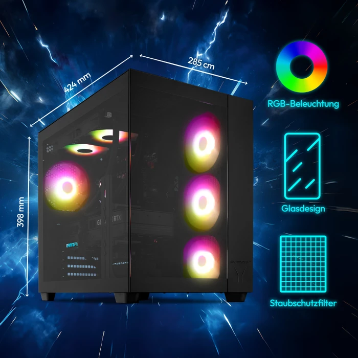 Medion Erazer Tank X10e, schwarz, Core i7-14700, 32GB RAM, 2TB SSD, GeForce RTX 5070
