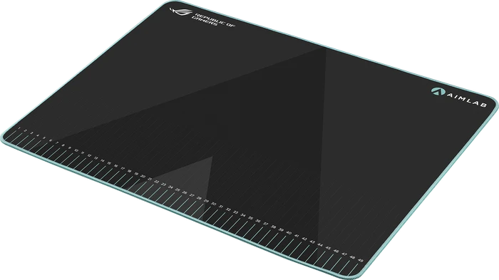 ASUS ROG Hone Ace Aim Lab Edition Gaming Mousepad, 508x420mm, grau/schwarz/hellblau