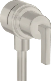 Hansgrohe Axor Citterio Wandanschluss Stop mit Rückflussverhinderer, Absperrventil und Hebelgriff edelstahloptik