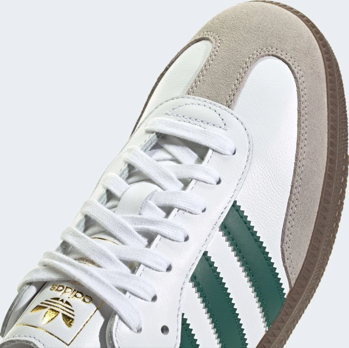 adidas Samba OG cloud white/collegiate green/clear granite