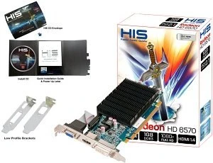 HIS Radeon HD 6570 Silence, 1GB DDR3, VGA, DVI, HDMI