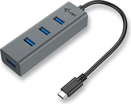 i-tec USB-Hub, 4x USB-A 3.0, USB-C 3.0 [Stecker]