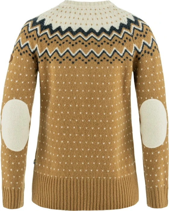 Fjällräven Övik Strickpullover buckwheat brown/chalk white (Damen)