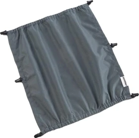 Croozer Kraams Zweisitzer Fahrradanhänger Sonnenschutz graphite blue