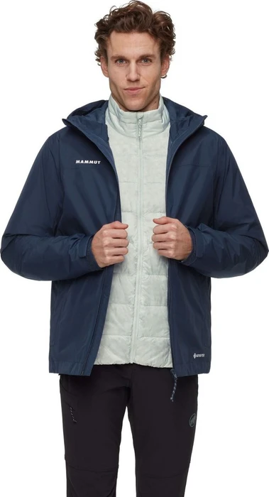 Mammut Treeline 3in1 HS Hooded Funktionsjacke marine/silver sage (Herren)