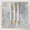 Parker IM Premium pearl lacquer/gold trim, rechte Hand, fein, Geschenkbox Vorschaubild