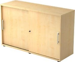 Hammerbacher Schiebetürenschrank 2OH V1752S, Relinggriff, ahorn, Aktenschrank