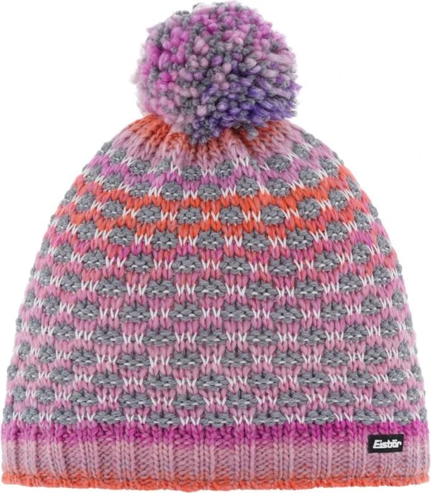 Eisbär Stravo Pompon Mütze orange/violett
