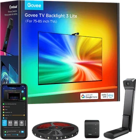 Govee Hintergrundbeleuchtung TV 3 Lite mit Fish-Eye Korrektur Funktion für 75-85 Zoll