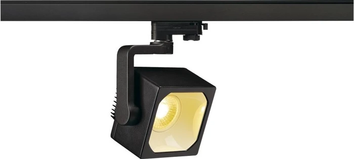 SLV 3Ph Euro Cube Schienensystem LED Spot 28.5W schwarz, 1 Stück