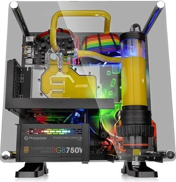 Thermaltake Core P1, schwarz, Glasfenster, Mini-ITX