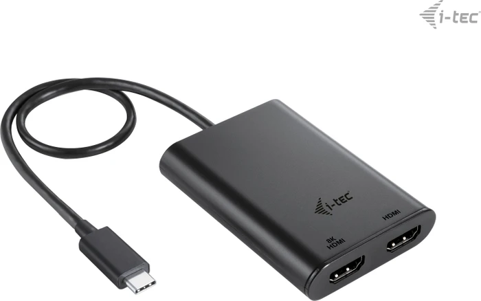 i-tec USB-C Dual 4K/60Hz (single 8K/30Hz) HDMI Video Adapter, USB-C 3.0 [Stecker]