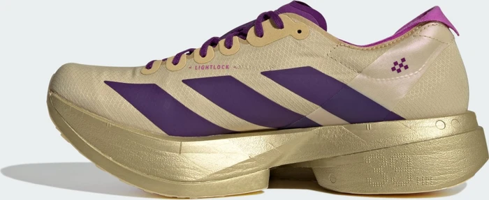 adidas Adizero Adios Pro 4 sand/rich purple/gold metallic (Herren)