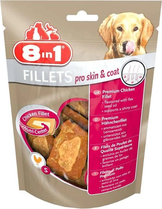 8in1 Fillets Pro Skin & Coat S Huhn, 320g (4x 80g)