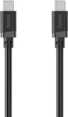 Hama Ladekabel USB-C/USB-C 60W 2m schwarz