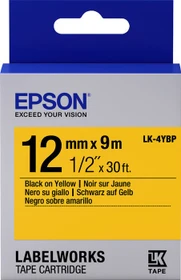 Epson LK-4YBP Beschriftungsband, 12mm, schwarz/gelb