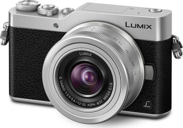 Panasonic Lumix DC-GX800 silber mit Objektiv Lumix G Vario 12-32mm 3.5-5.6 ASPH OIS